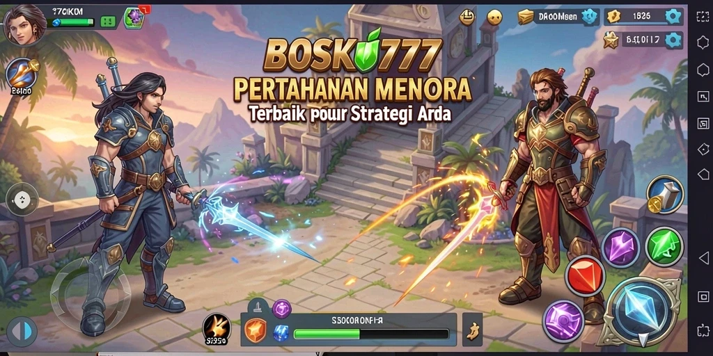 Tampilan gameplay <strong>BOSKU777</strong> yang menegangkan dan seru dalam menghadapi gelombang musuh.