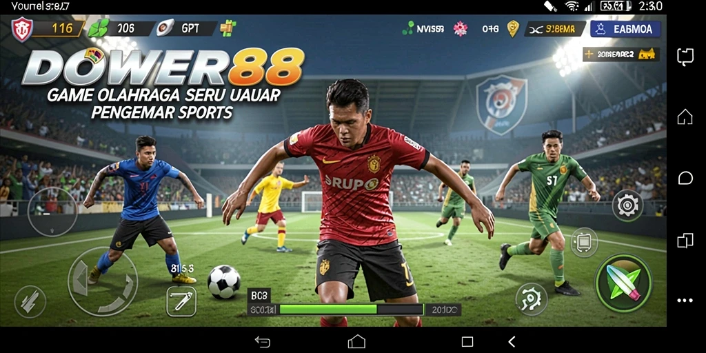 Gameplay DOWER88 yang dinamis dan menarik untuk para penggemar olahraga.