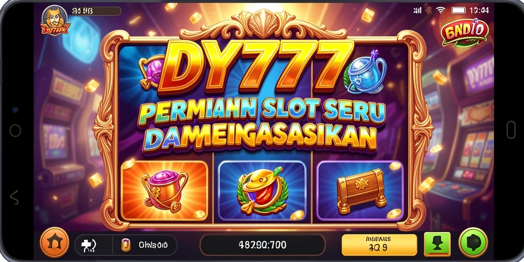 Screenshot gameplay DY777 dengan grafis slot yang menawan.