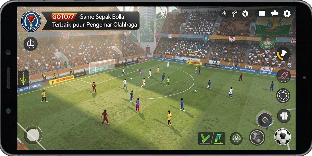 Tangkapan layar menunjukkan aksi seru dalam permainan sepak bola.