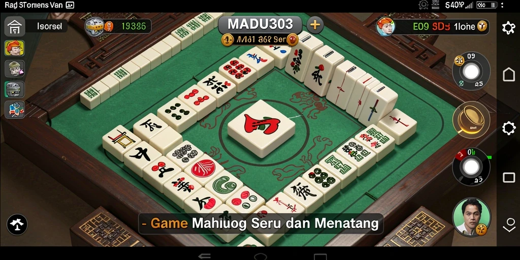Tampilan menarik dari gameplay MADU303 dengan elemen Mahjong yang autentik.