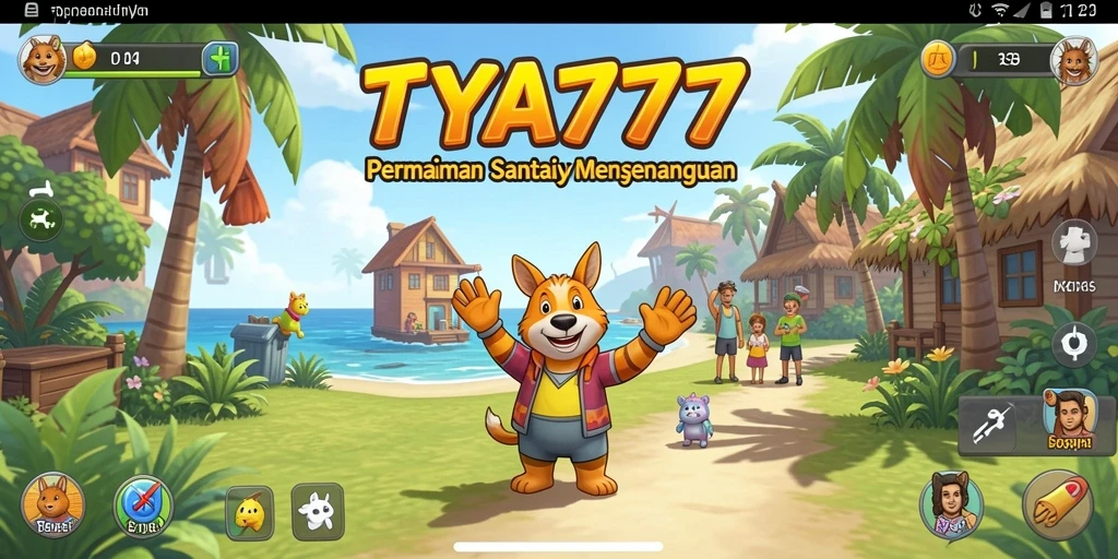 Screenshot gameplay TYA777 yang penuh warna dan seru.