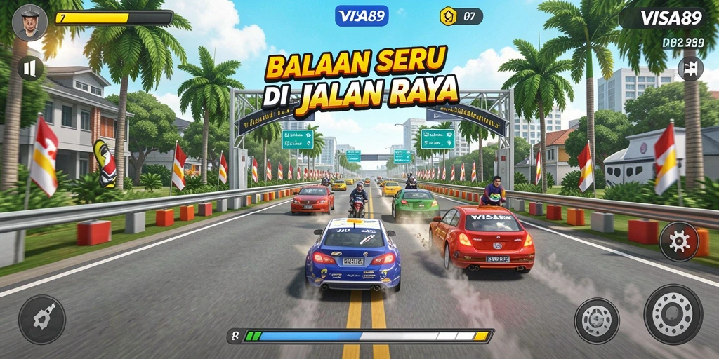 Gameplay Racing seru dengan grafis menakjubkan di VISA89.