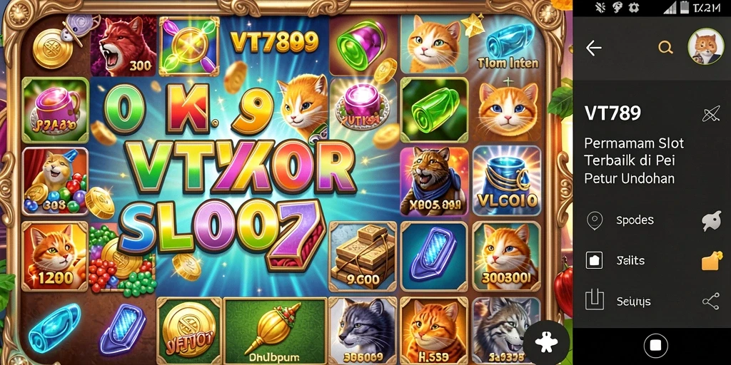 Tampilan gameplay menakjubkan di VT789 dengan banyak pilihan slot.